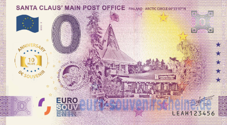 LEAH-2025-2 SANTA CLAUS' MAIN POST OFFICE FINLAND ARCTIC CIRCLE 66°33'07'N