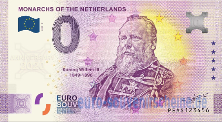 PEAS-2020-5 MONARCHS OF THE NETHERLANDS KONING WILLEM III